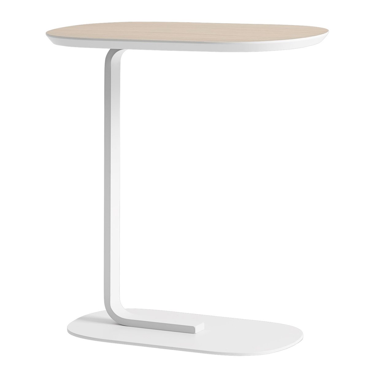 Muuto Relate Beistelltisch 60,5 cm Eiche, weiß