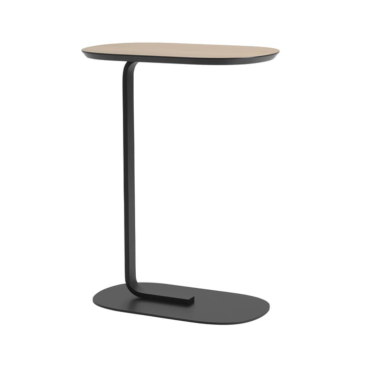 Relate Beistelltisch H: 73,5cm - Oak veneer-Black - Muuto