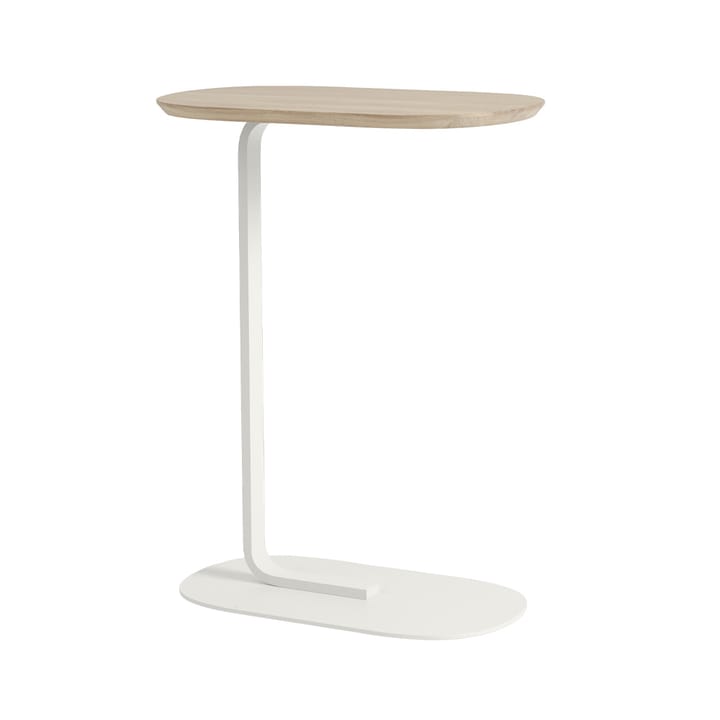 Relate Beistelltisch H: 73,5cm - Solid oak-Off white - Muuto