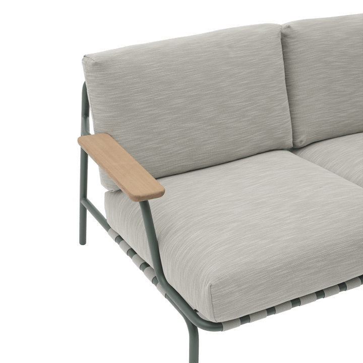 Settle 2-Sitzer Sofa, Ribbed Weave 2 Dark green Muuto