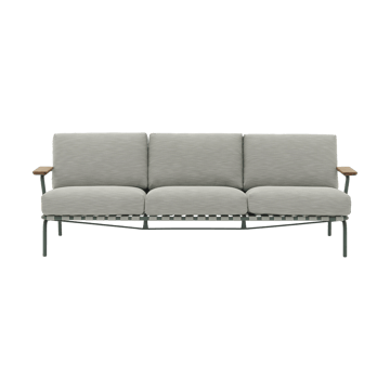 Settle 3-Sitzer Sofa - Ribbed Weave 2 Dark green - Muuto