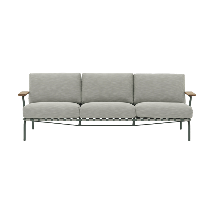 Settle 3-Sitzer Sofa - Ribbed Weave 2 Dark green - Muuto