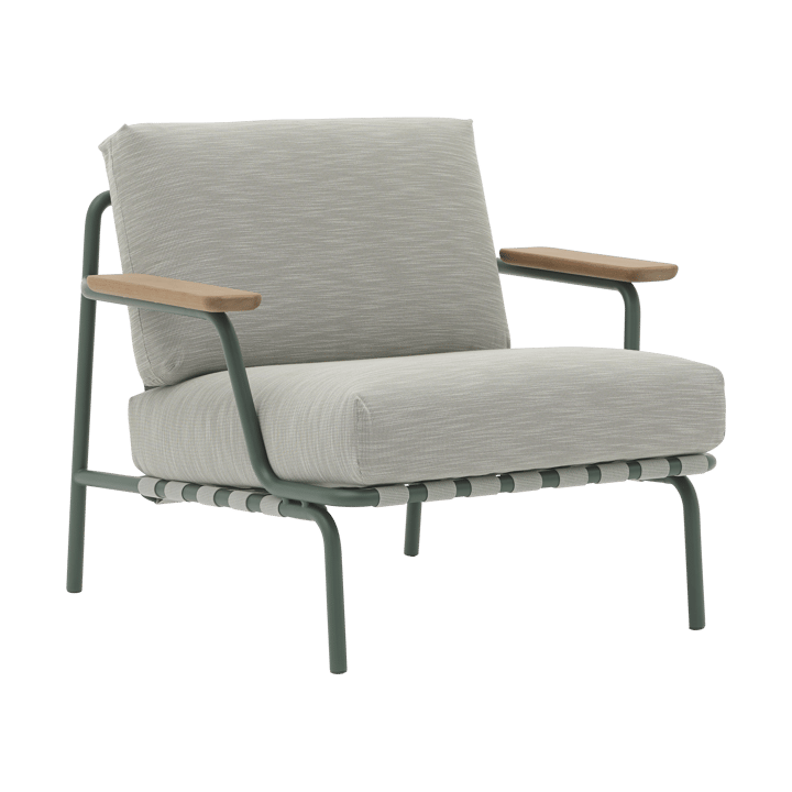 Settle Lounge Chair Loungesessel - Ribbed Weave 2 Dark green - Muuto