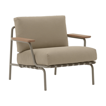 Settle Lounge Chair Loungesessel - Ribbed Weave 5 Taupe - Muuto