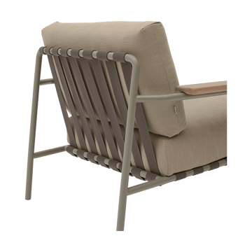 Settle Lounge Chair Loungesessel - Ribbed Weave 5 Taupe - Muuto