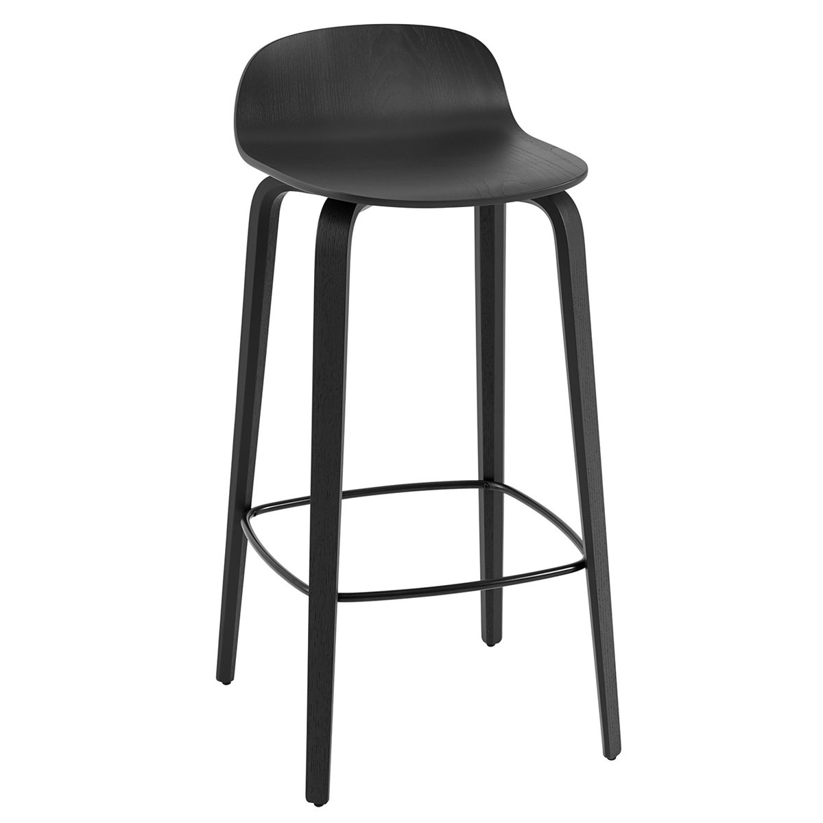 Muuto Visu Barstuhl 75cm Black-Black