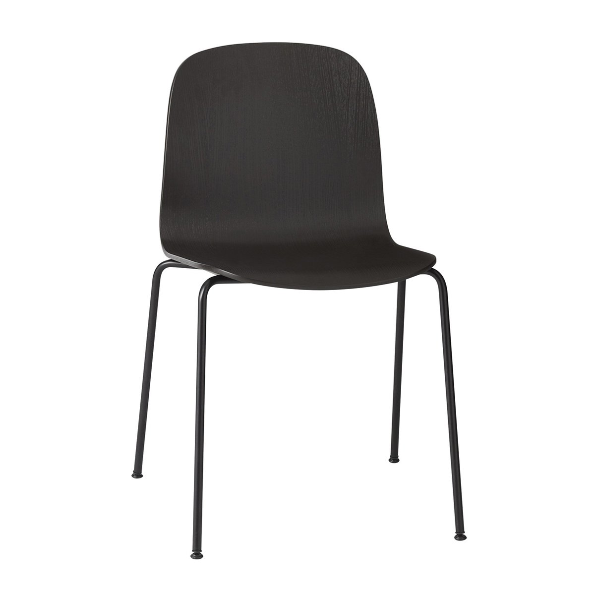 Muuto Visu Chair Stahlgestell Schwarz-schwarz