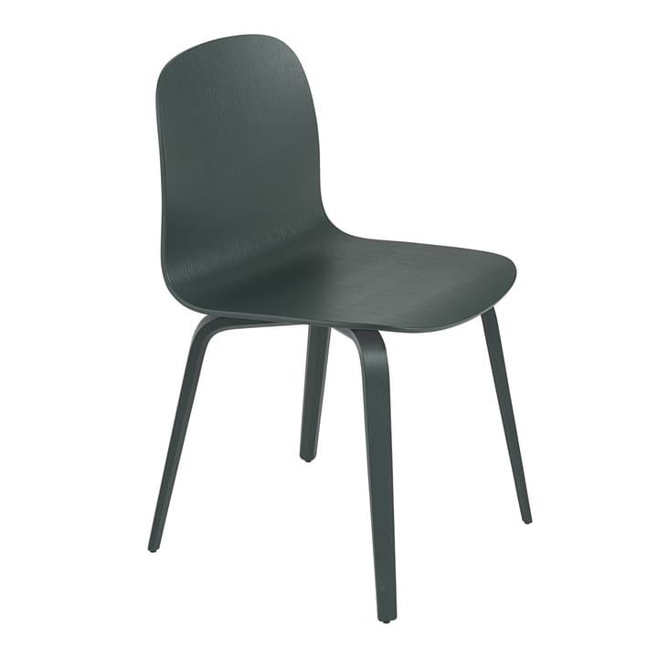 Visu Stuhl mit Holzgestell - Dark green - Muuto