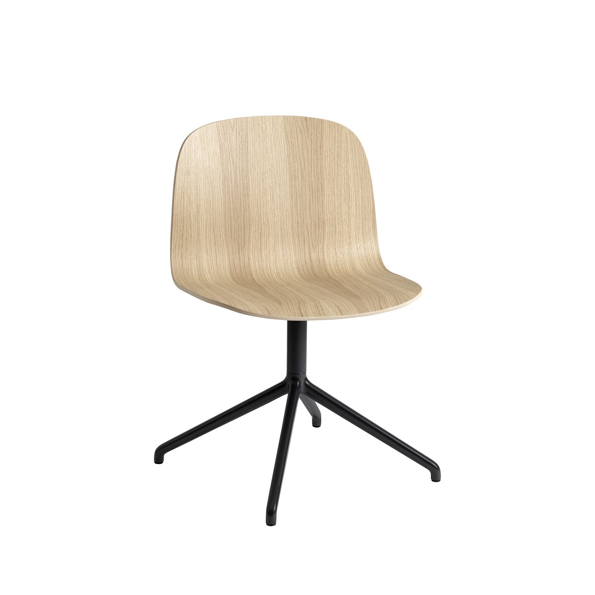 Muuto Visu Wide Stuhl Oak-Swivel base