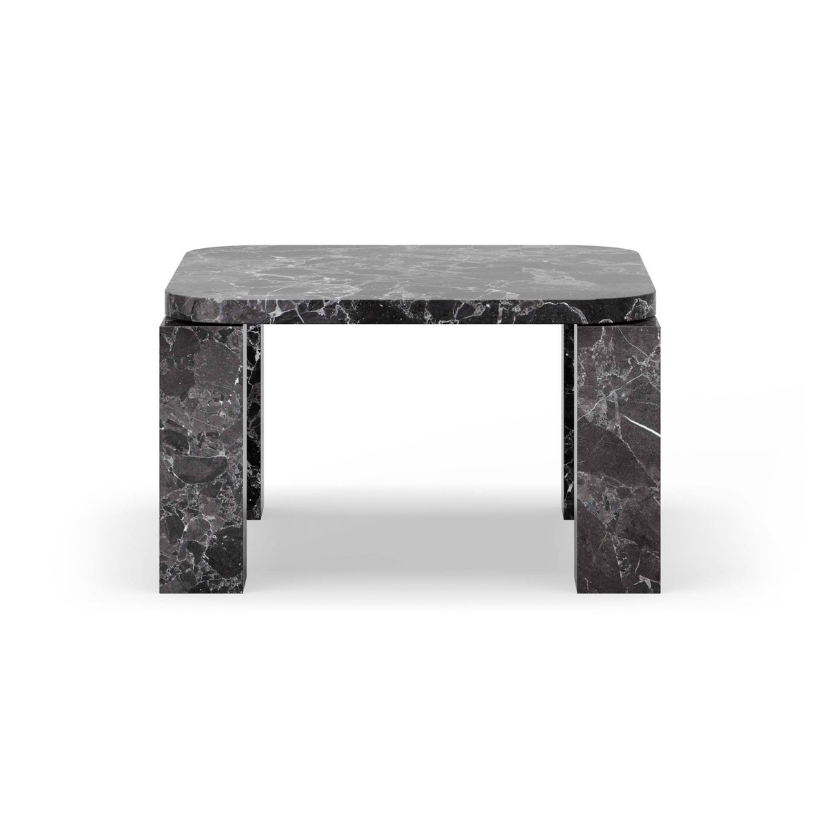 New Works Atlas Beistelltisch 60 x 60cm Costa black marble