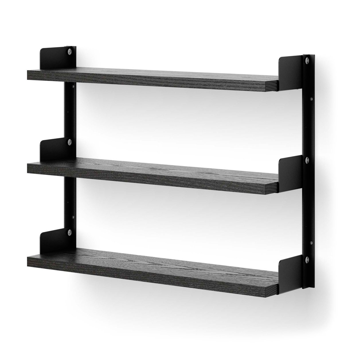 New Works New Works Tea Shelf Wand-Regal 46 x 62,5 cm Schwarze Esche