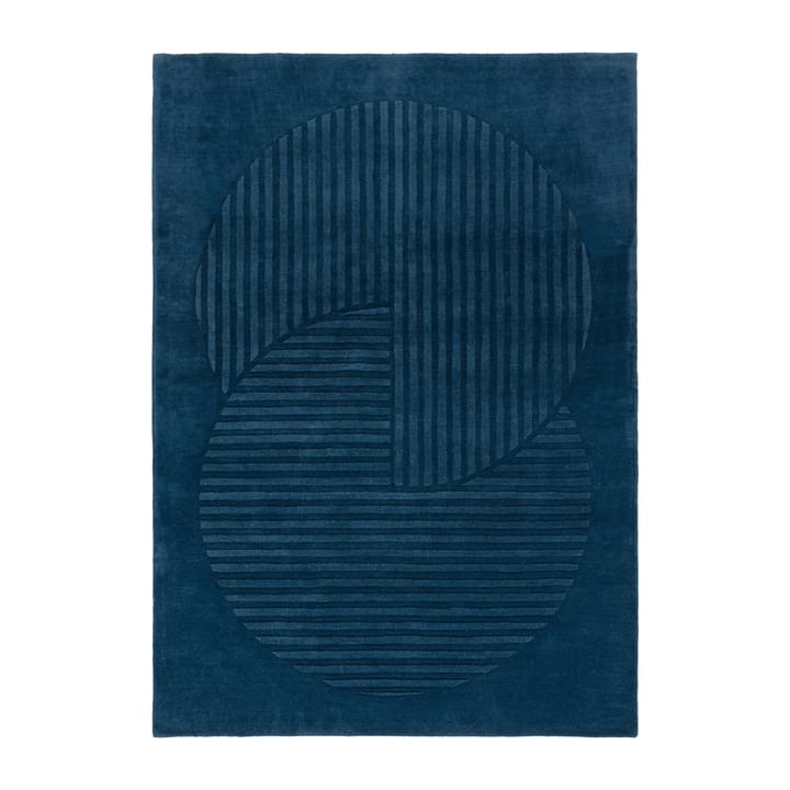 Levels Wollteppich circles blau - 170 x 240cm - NJRD