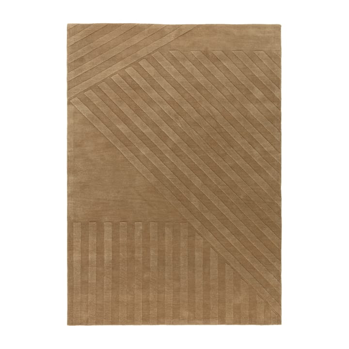 Levels Wollteppich stripes beige - 170 x 240cm - NJRD