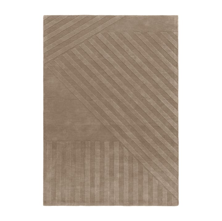 Levels Wollteppich stripes grau - 170 x 240cm - NJRD