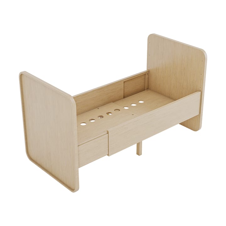 Form Baby- und Juniorbett 166x77,5x87 cm, Weiß Nofred