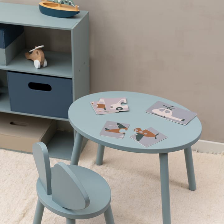Mouse set Kinderstuhl + Beistelltisch - Olivgrün - Nofred