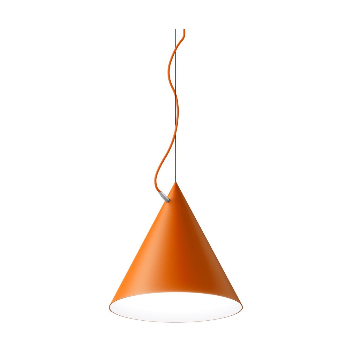 Noon Castor Pendelleuchte 40 cm Orange-Orange-Silber