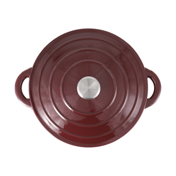 Nordwik Gusseisentopf rund 5 l - Burgundy - Nordwik