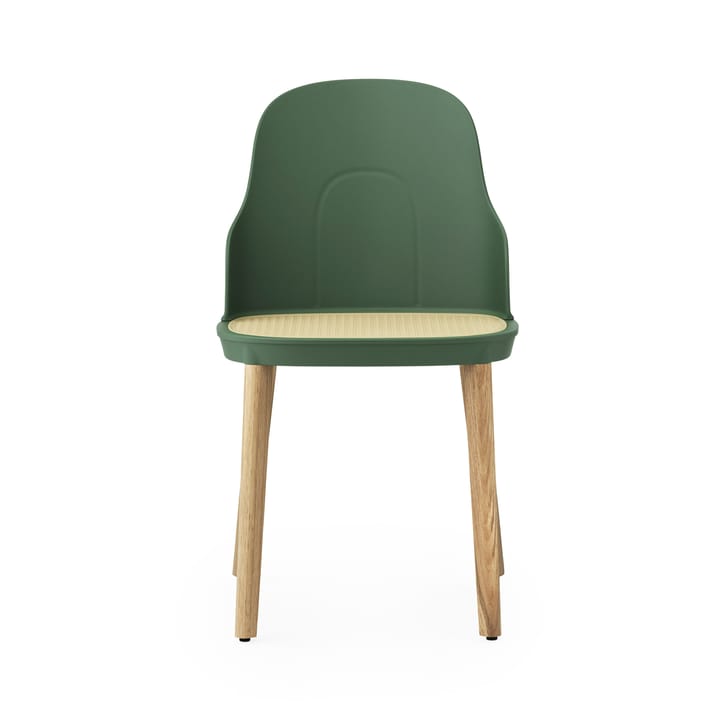 Allez molded wicker Stuhl, Park green-Eiche Normann Copenhagen