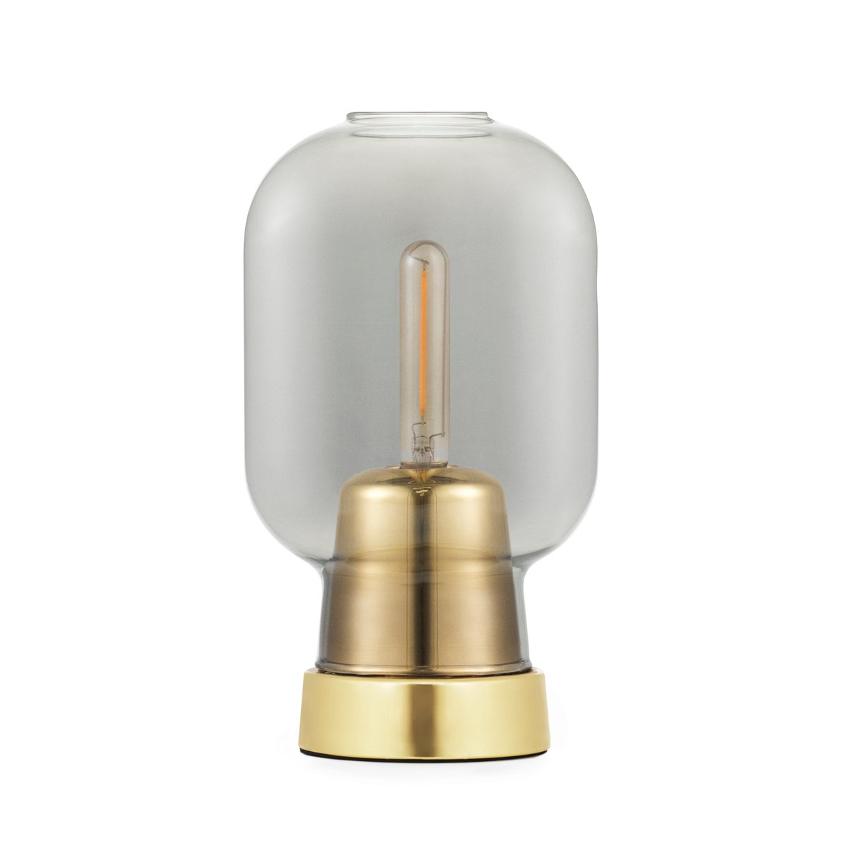 Normann Copenhagen Amp Tischlampa Grau-Messing