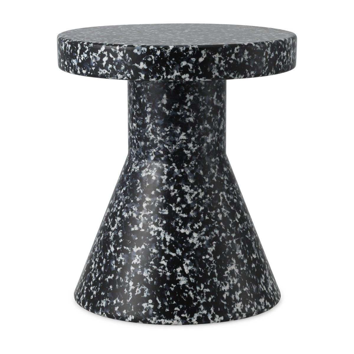 Normann Copenhagen Bit Cone Hocker Schwarz-weiß