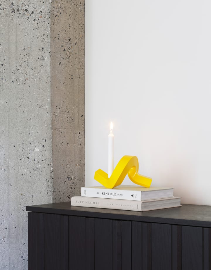 Crooked Kerzenhalter 1 - Yellow - Normann Copenhagen