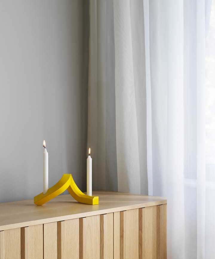 Crooked Kerzenhalter 2, Yellow Normann Copenhagen