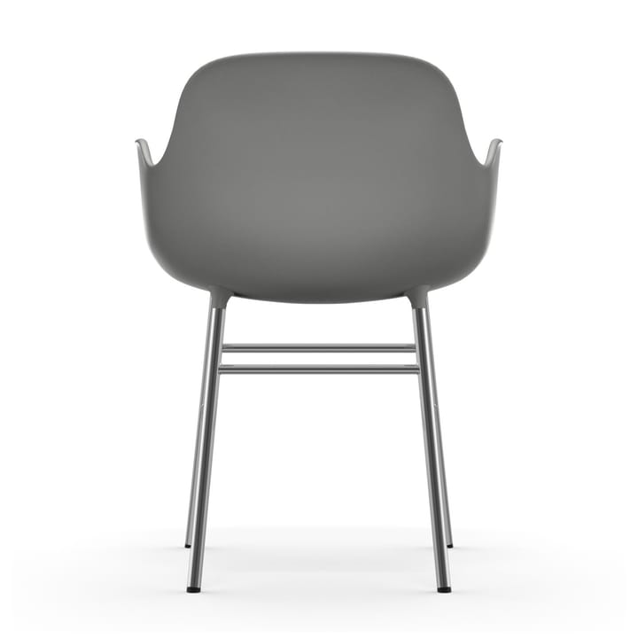 Form Armlehnstuhl verchromte Beine, Grau Normann Copenhagen