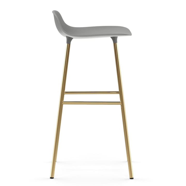 Form Barstuhl Messingbeine 75cm, Grau Normann Copenhagen