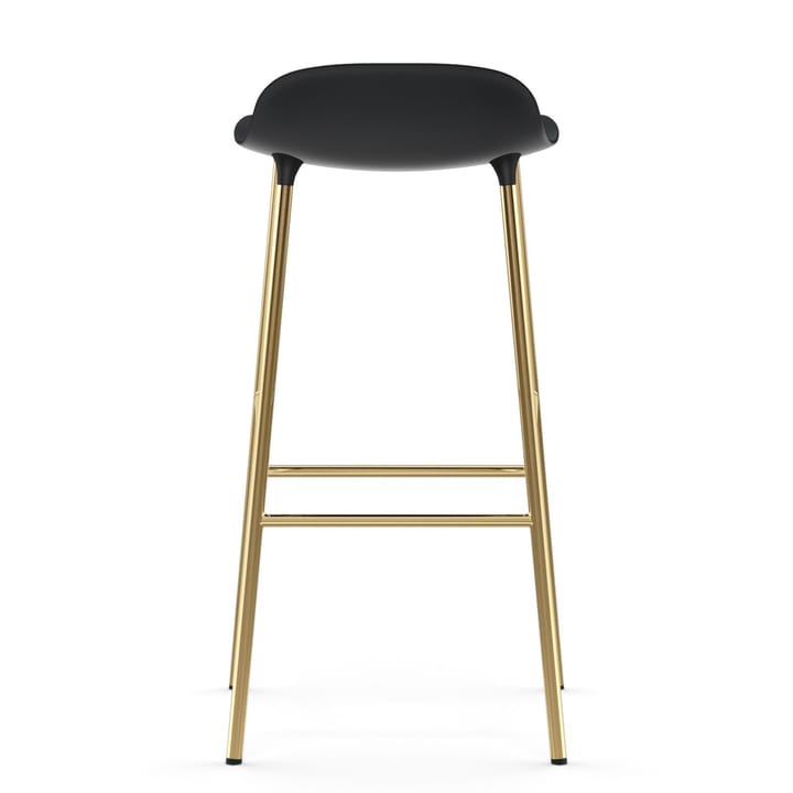 Form Barstuhl Messingbeine 75cm, Schwarz Normann Copenhagen