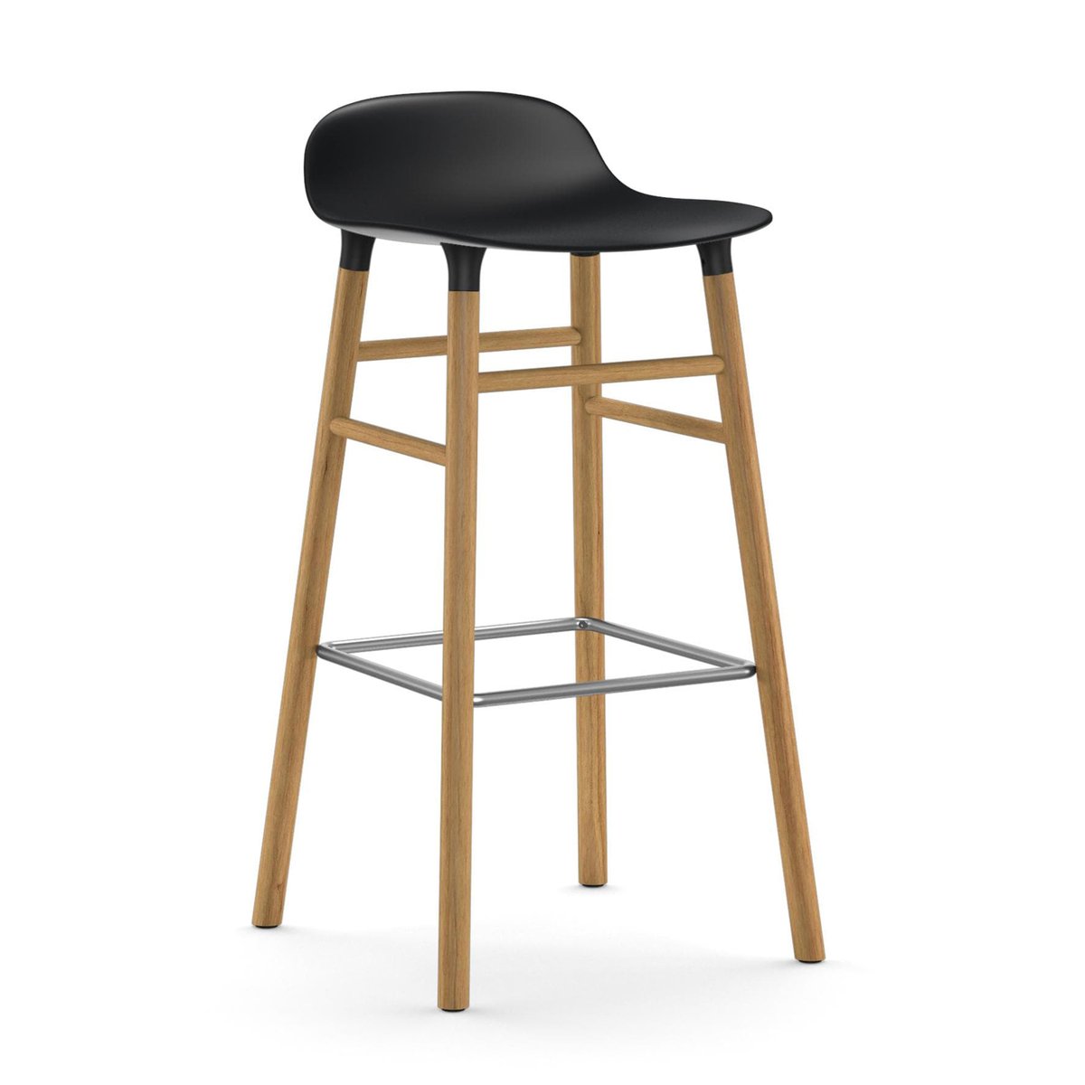 Normann Copenhagen Form Chair Barstuhl Eichen-Beine Schwarz