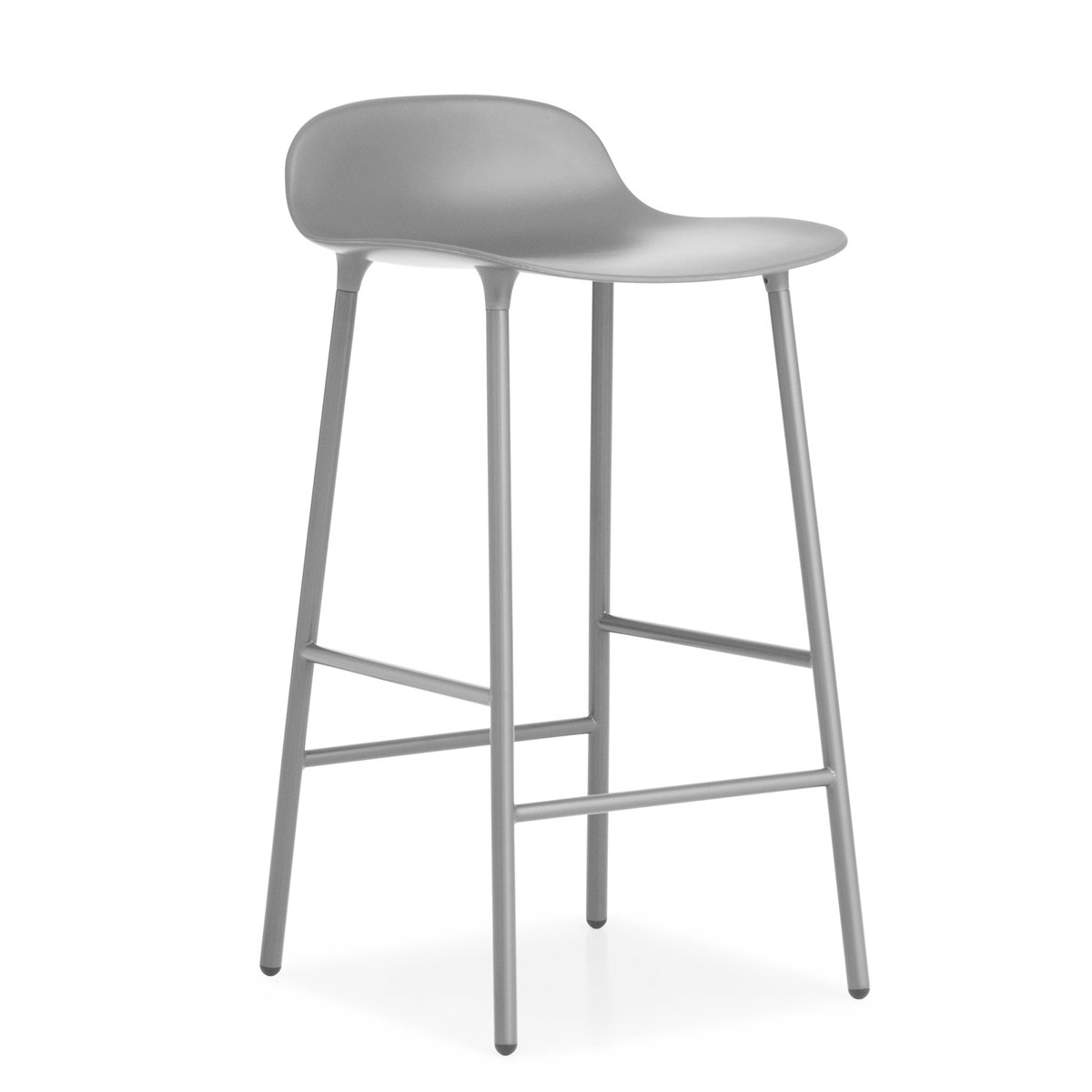 Normann Copenhagen Form Chair Barstuhl metallBeine Grau