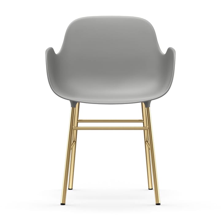 Form Sessel Messingbeine, Grau Normann Copenhagen