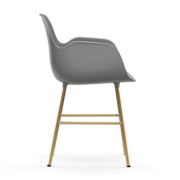 Form Sessel Messingbeine - Grau - Normann Copenhagen