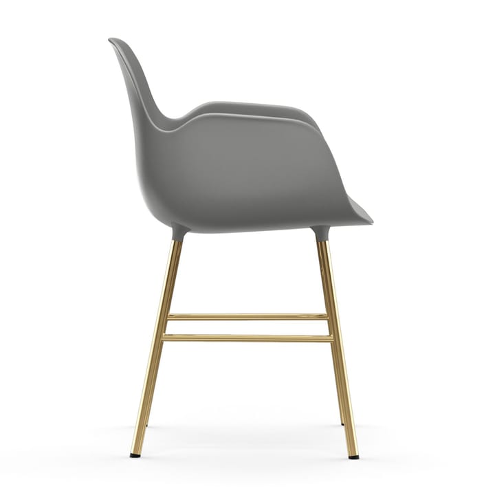 Form Sessel Messingbeine, Grau Normann Copenhagen