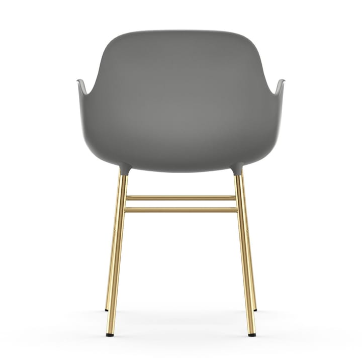 Form Sessel Messingbeine, Grau Normann Copenhagen