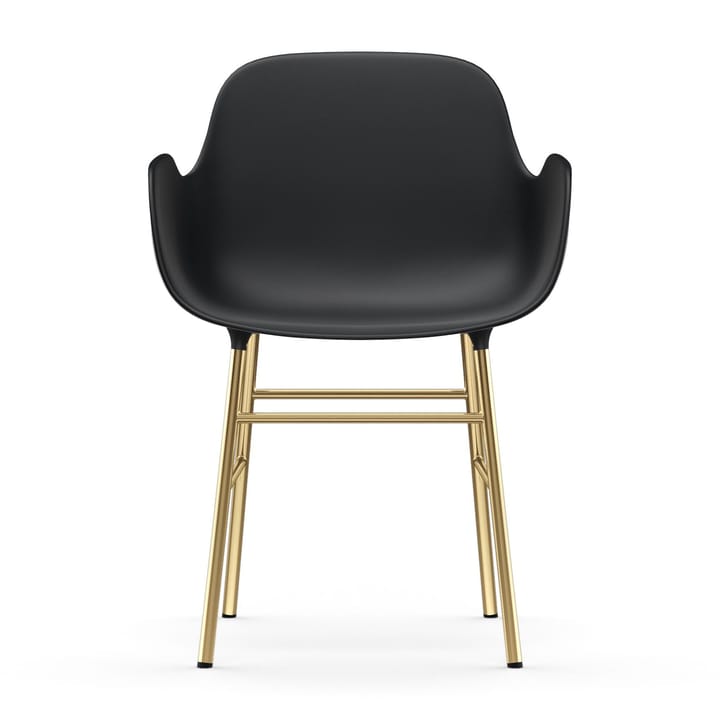 Form Sessel Messingbeine, Schwarz Normann Copenhagen