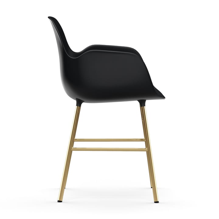 Form Sessel Messingbeine, Schwarz Normann Copenhagen