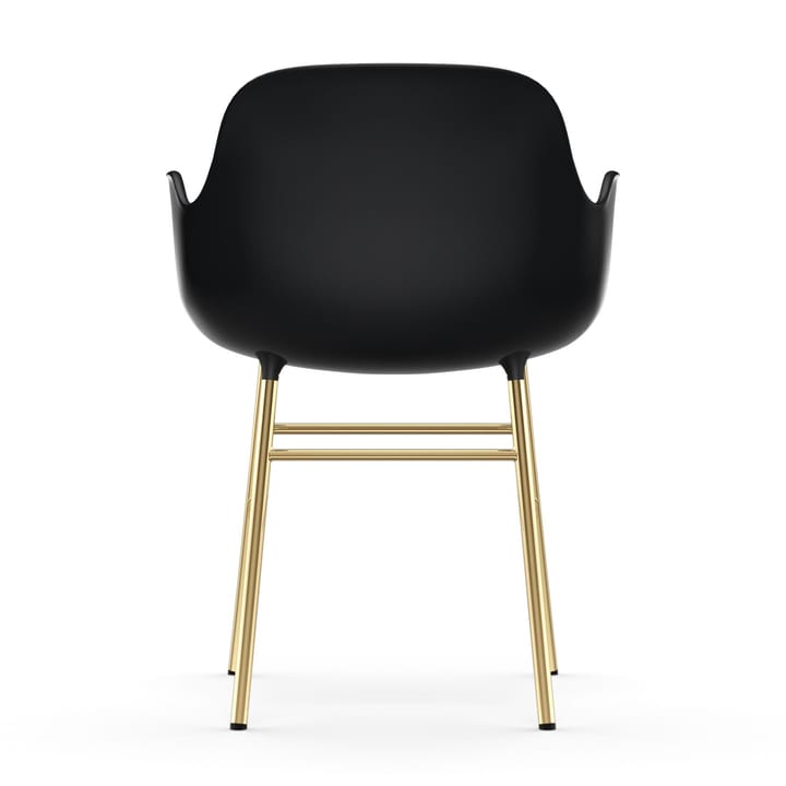 Form Sessel Messingbeine, Schwarz Normann Copenhagen