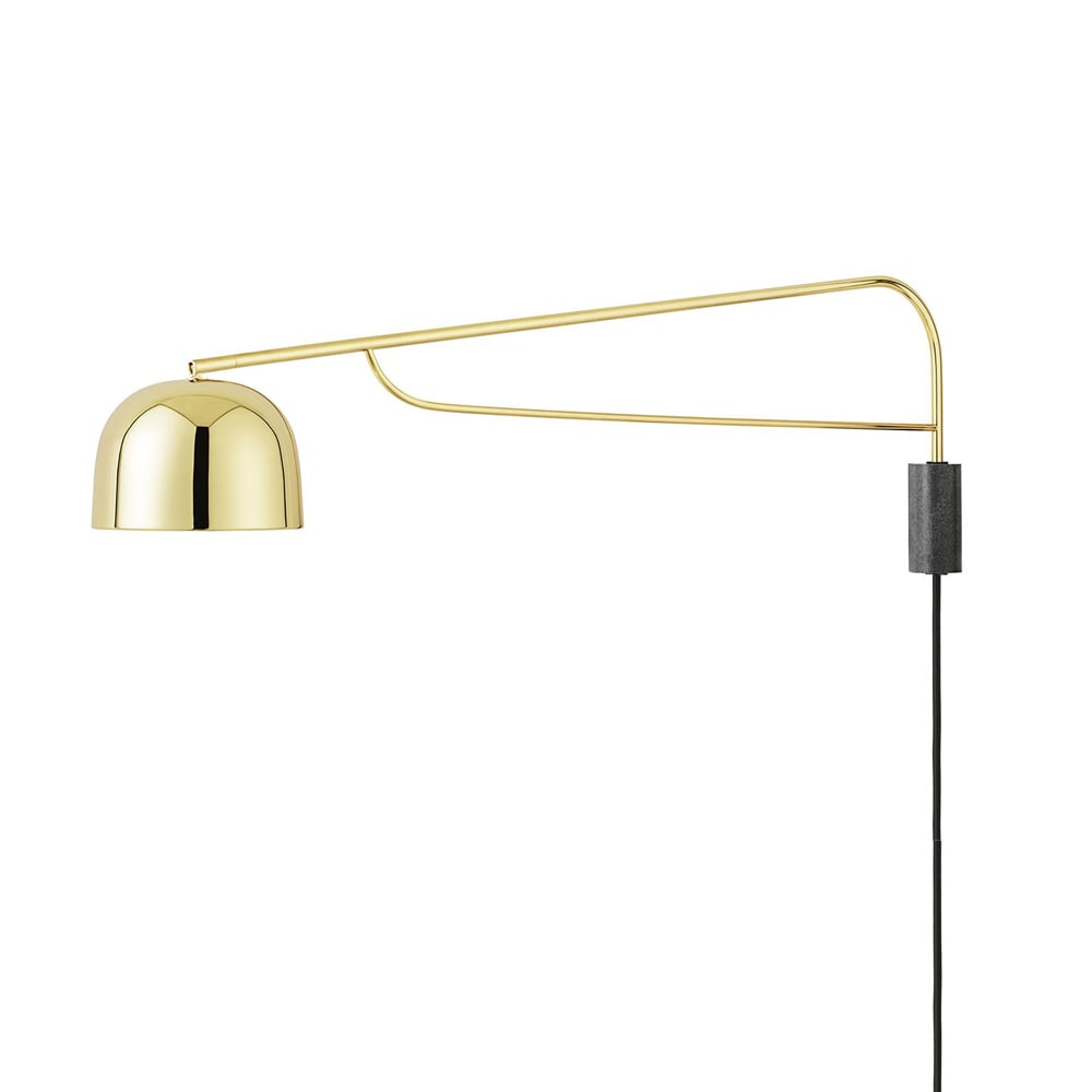 Normann Copenhagen Grant Wandleuchte Brass, groß- Stahl, Granit