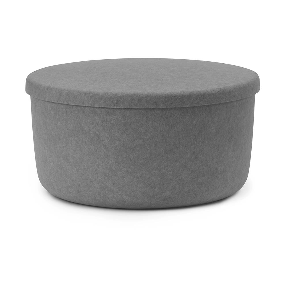 Normann Copenhagen Hide Storage Sitzkissen groß Grau