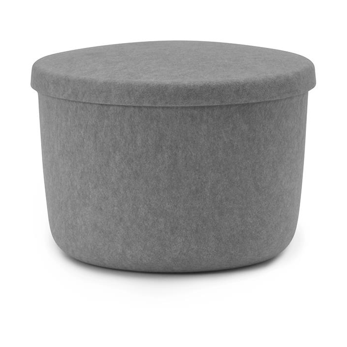 Normann Copenhagen Hide Storage Sitzkissen klein Grau