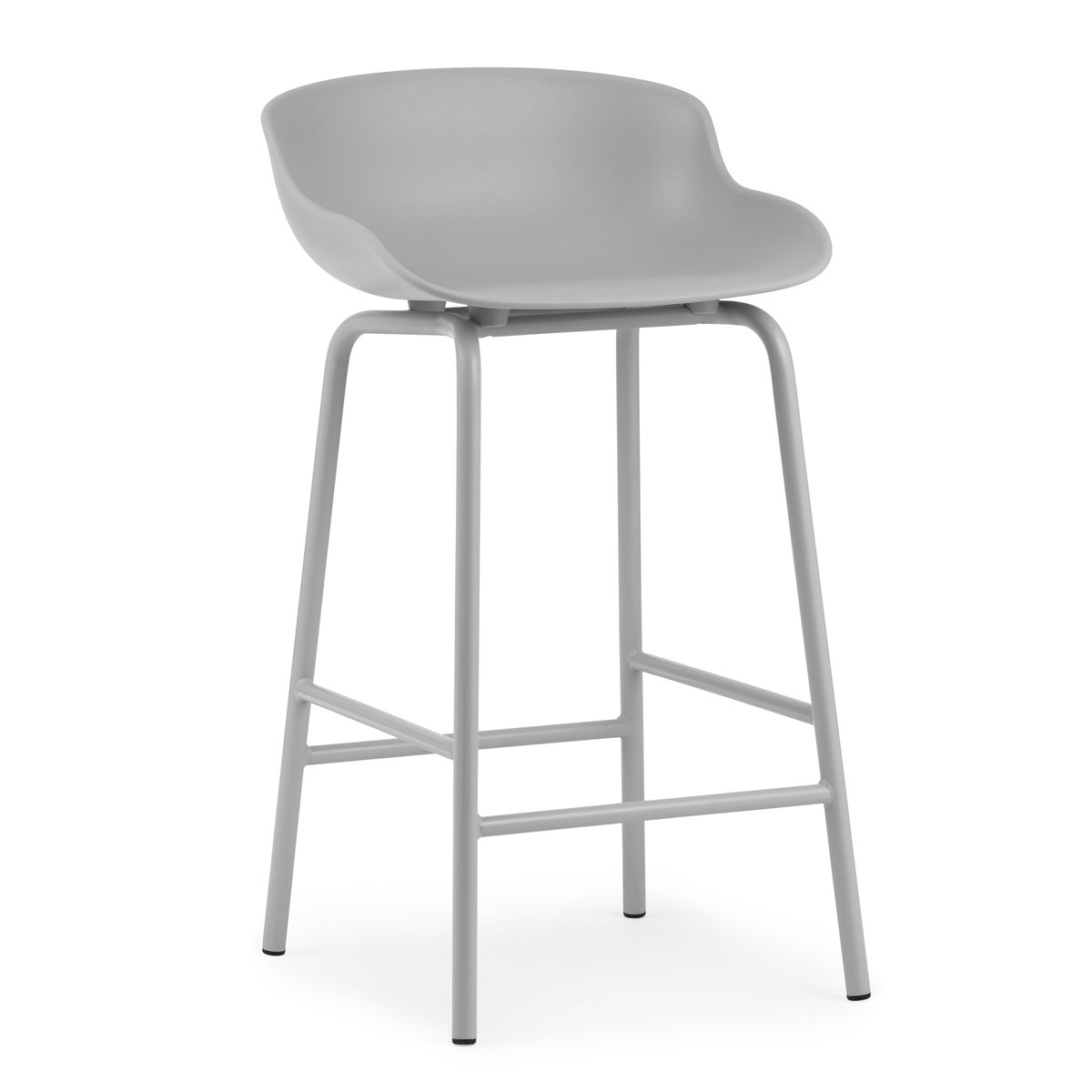 Normann Copenhagen Hyg Barstuhl Metallbeine 65cm Grau