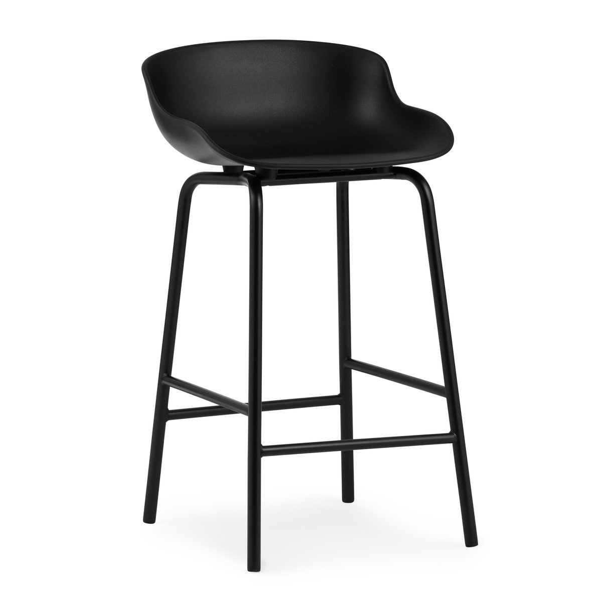 Normann Copenhagen Hyg Barstuhl Metallbeine 65cm Schwarz