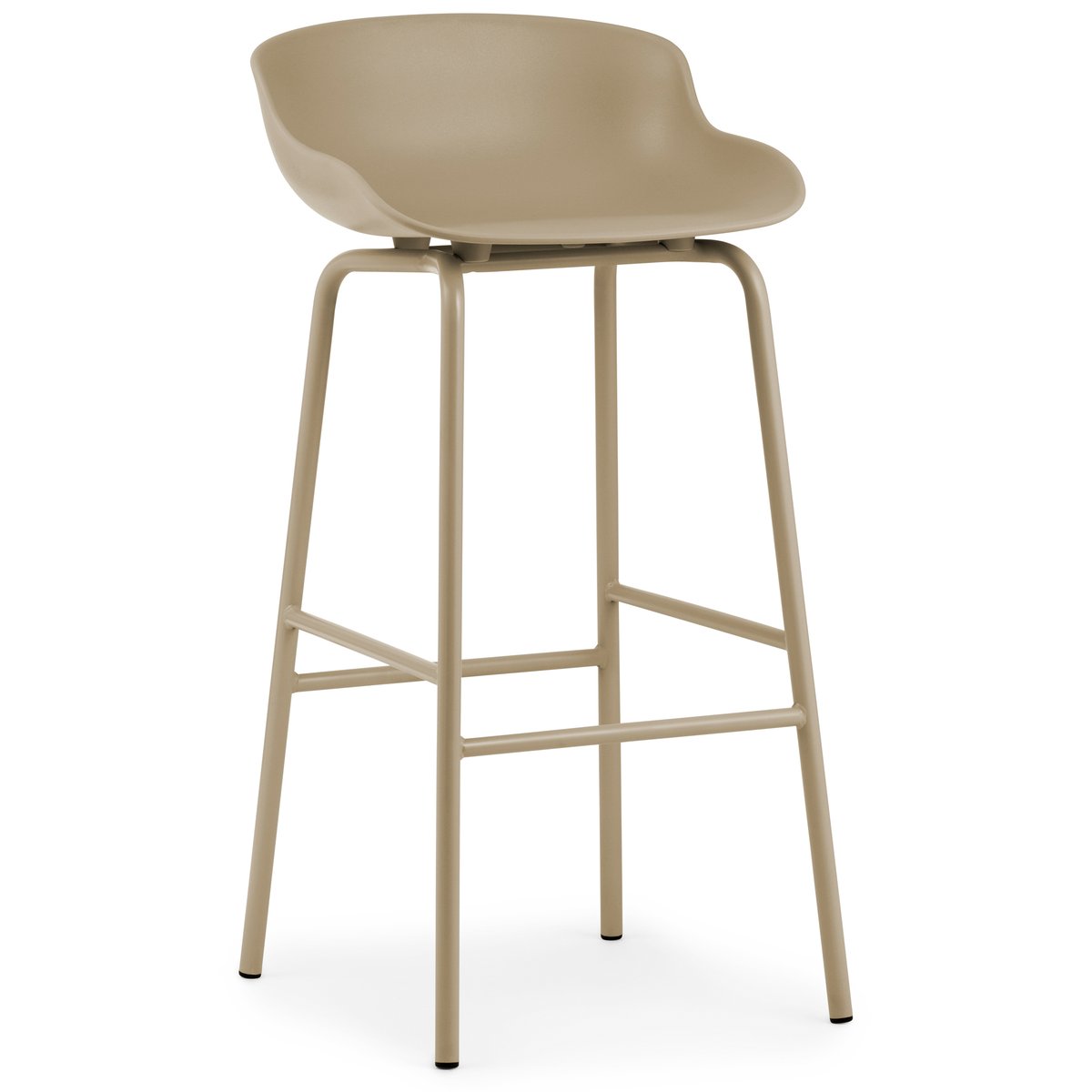 Normann Copenhagen Hyg Barstuhl Metallbeine 75cm Sand