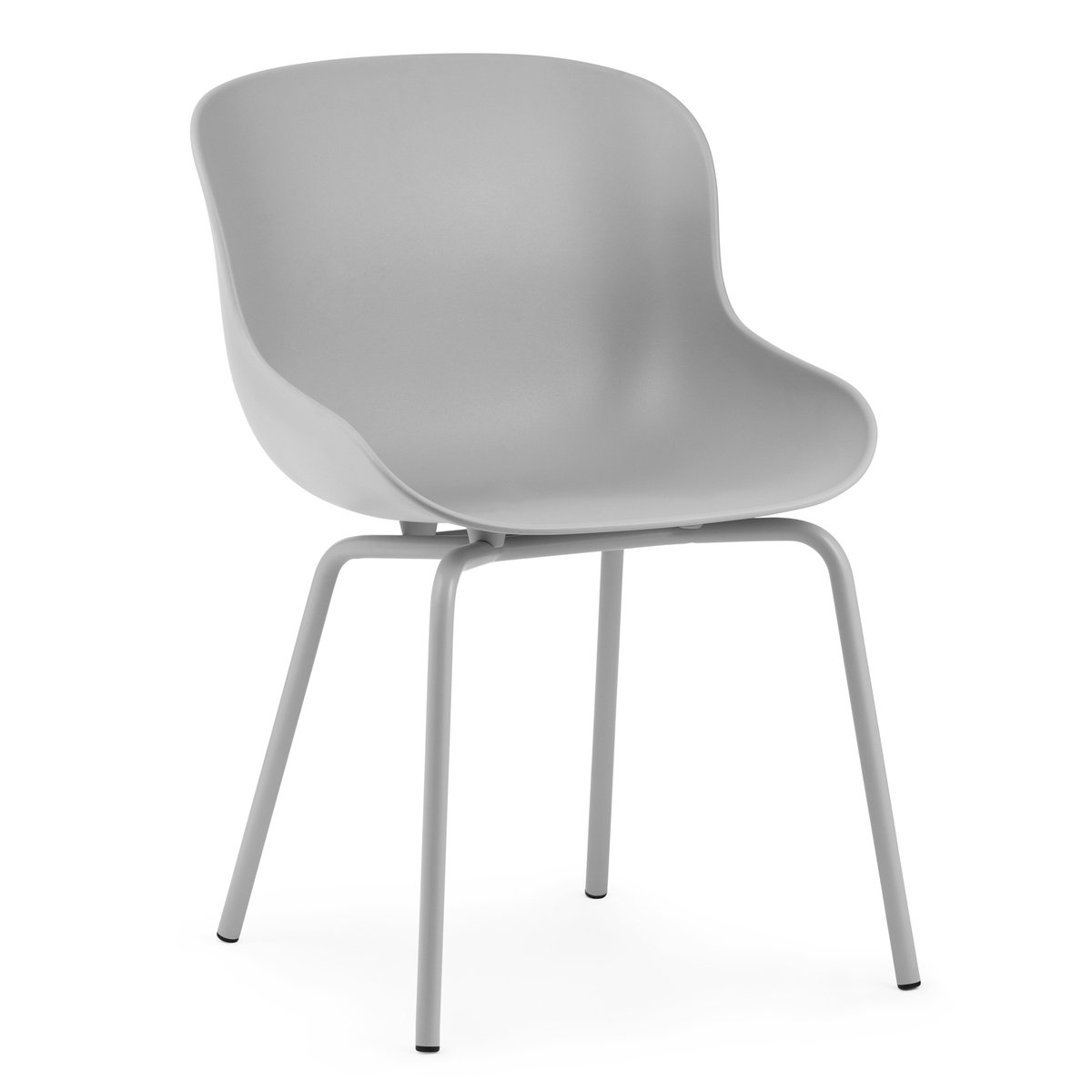 Normann Copenhagen Hyg Stuhl Metallbeine Grau