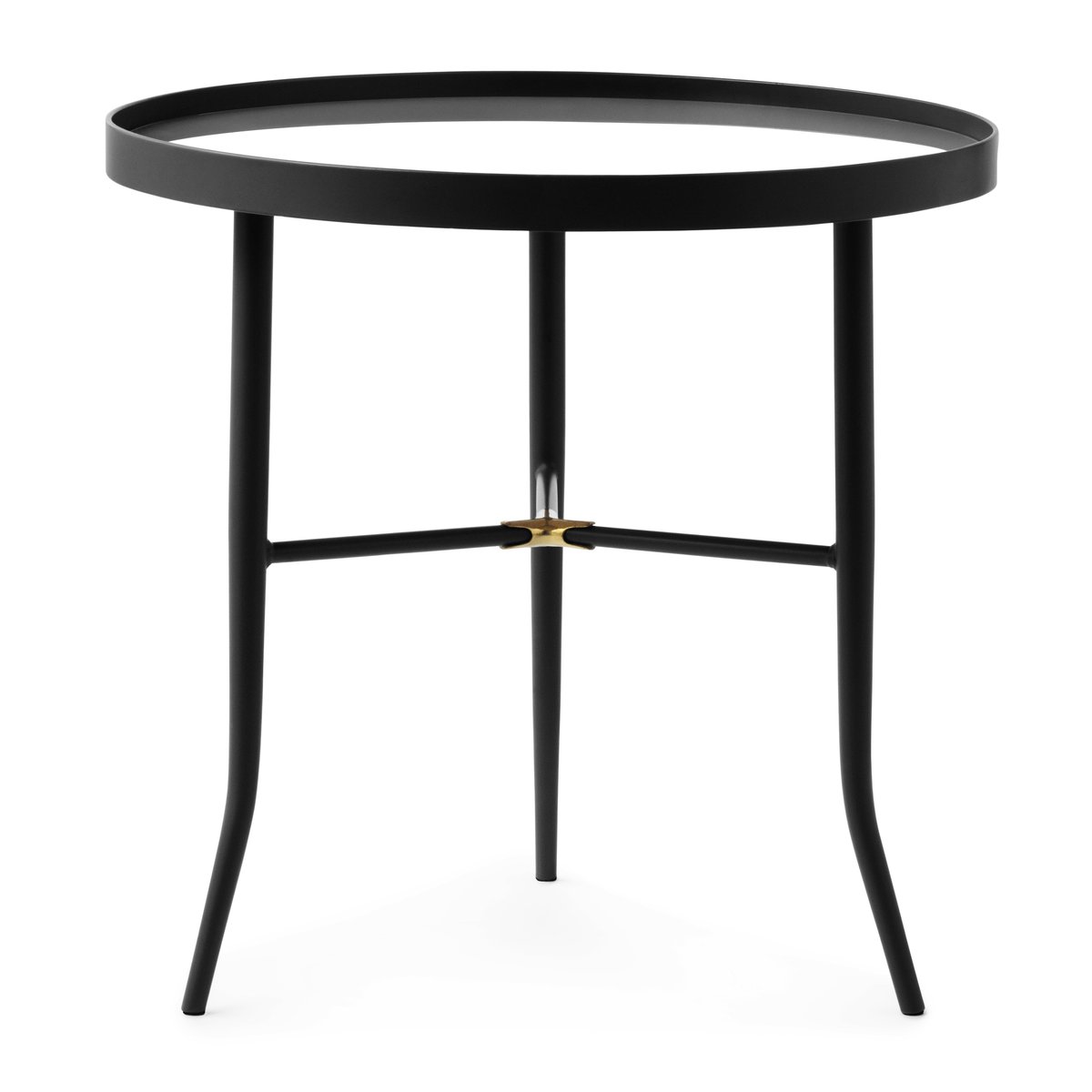 Normann Copenhagen Lug Beistelltisch Ø50 cm Schwarz