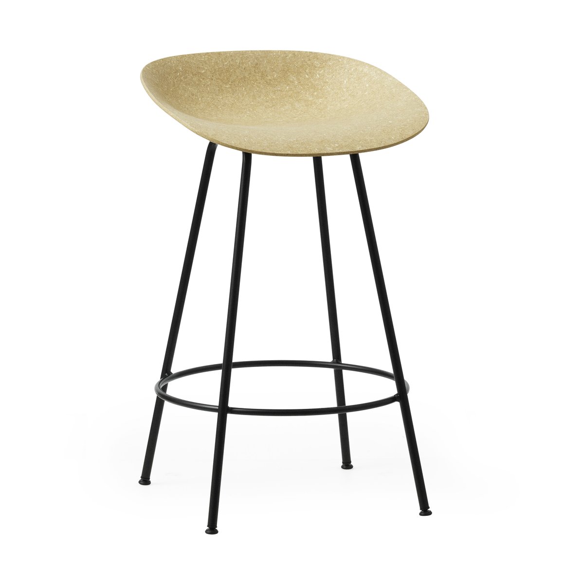 Normann Copenhagen Mat Barstool Barhocker 65 cm Hemp-black steel