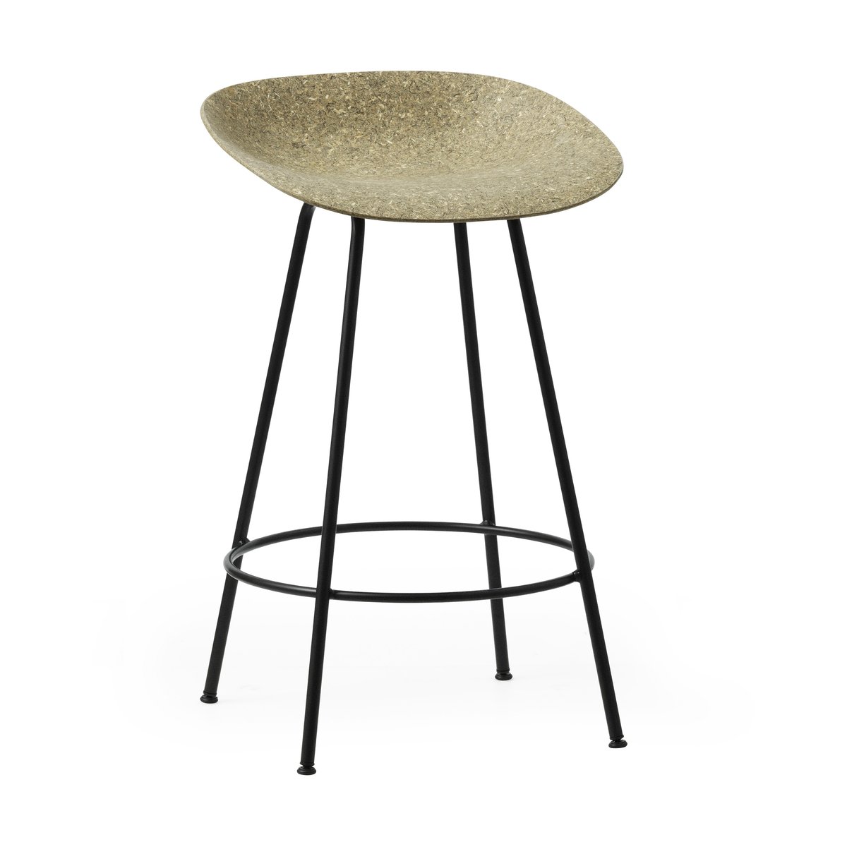 Normann Copenhagen Mat Barstool Barhocker 65 cm Seaweed-black steel