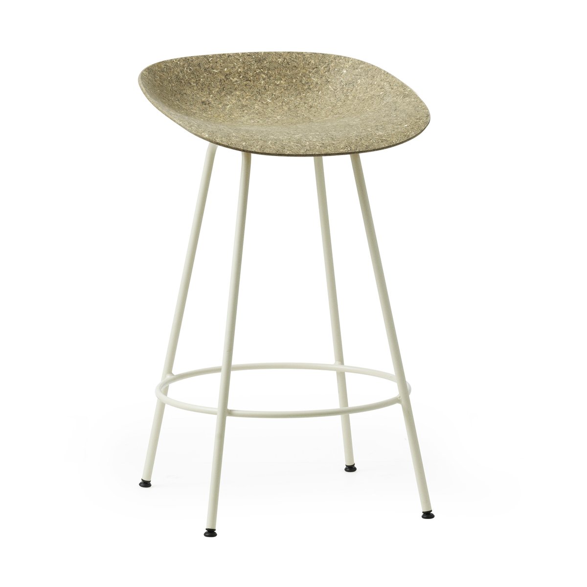 Normann Copenhagen Mat Barstool Barhocker 65 cm Seaweed-cream steel